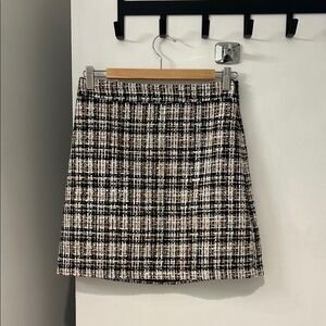LOFT Black Tweed Pencil Skirt
